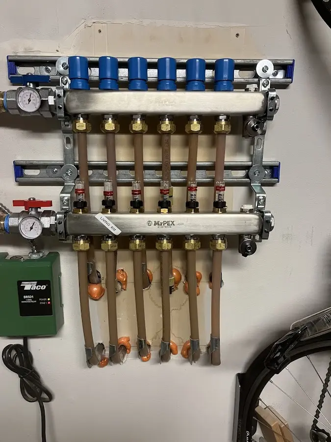 Plumber performing Leak Detection at a residential property in Caddo Mills